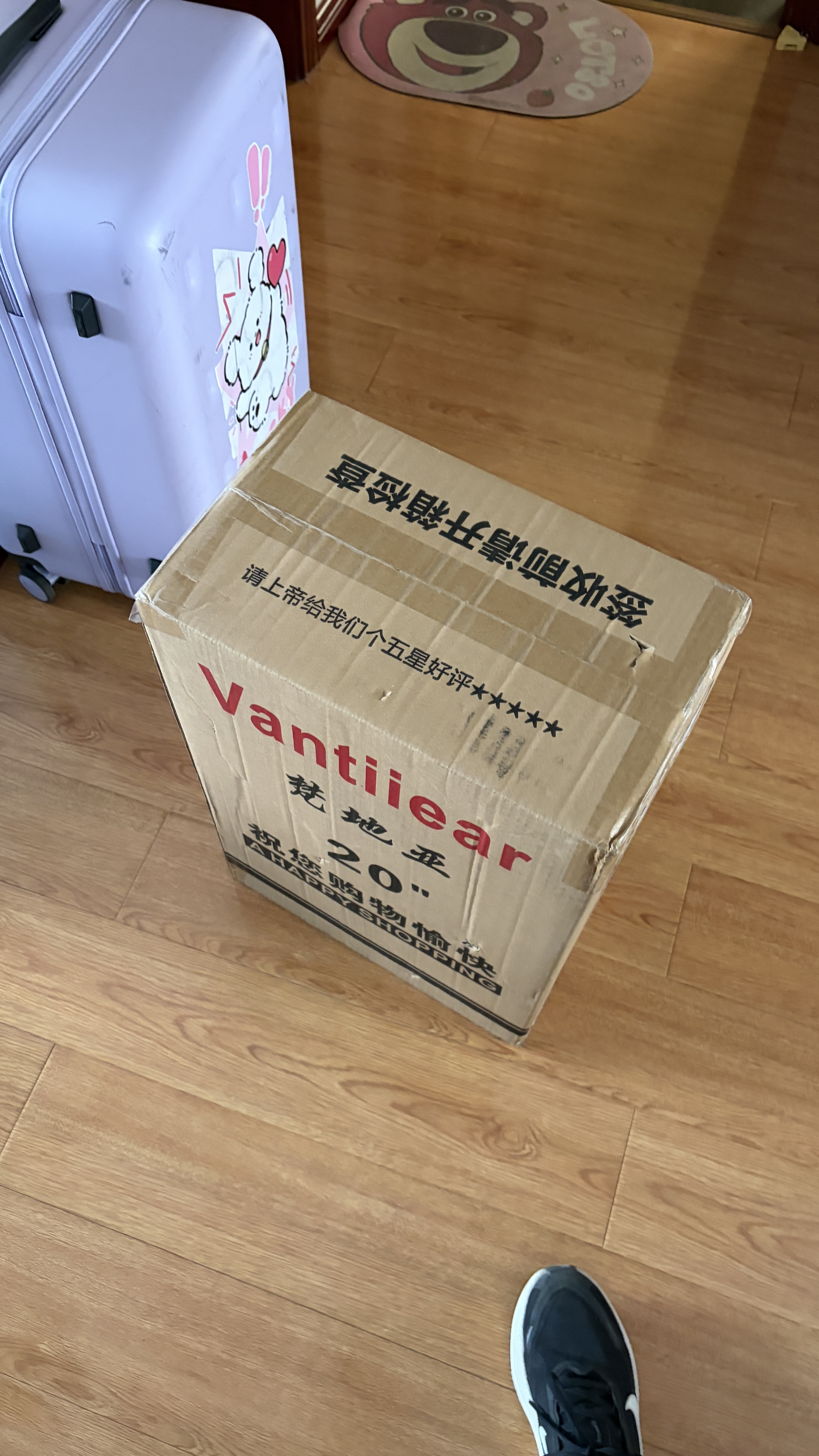 梵地亚行李箱男拉杆箱可登机箱20英寸小型旅行箱密码箱女皮箱子玫瑰金 实拍图
