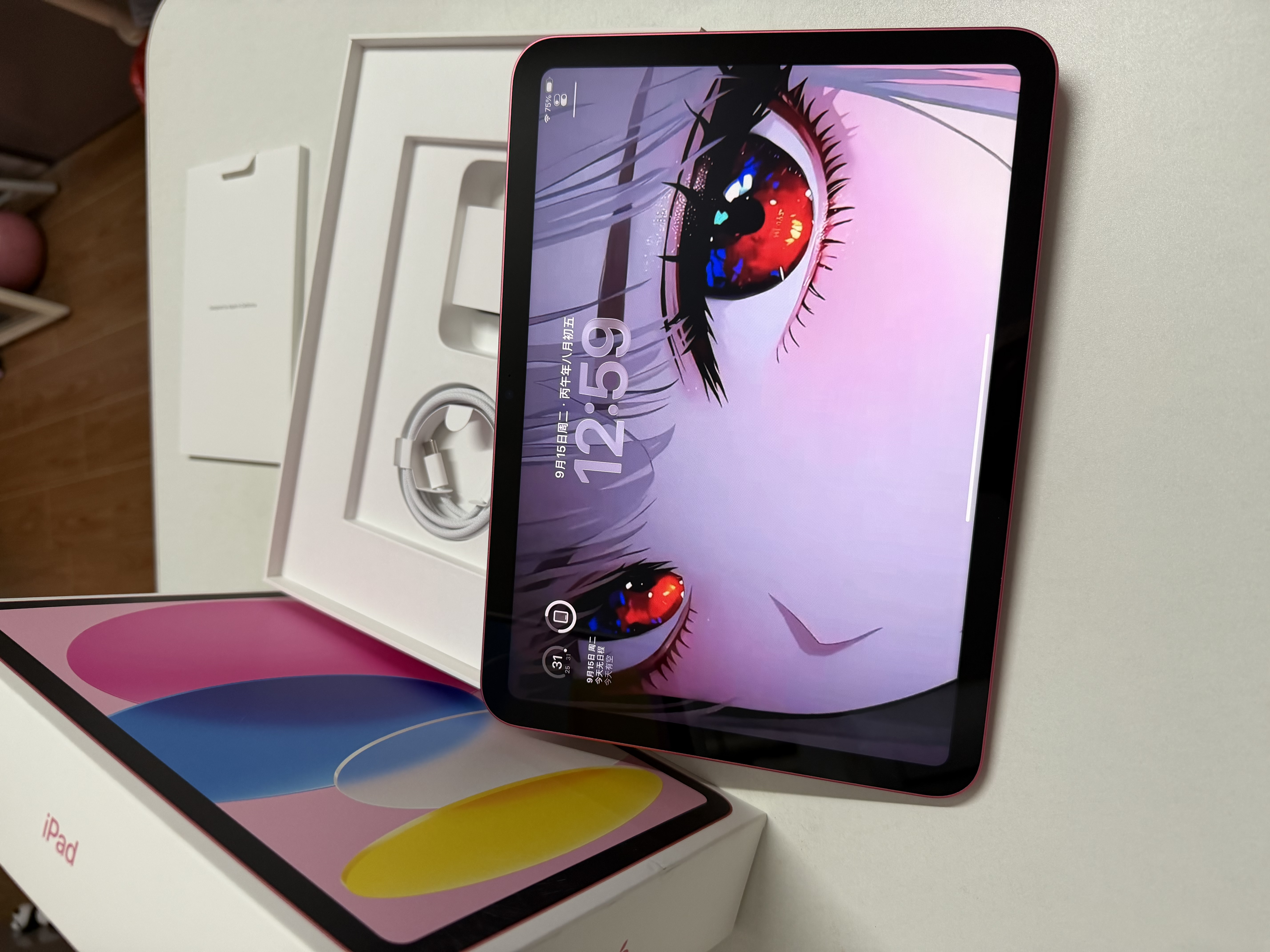 Apple/苹果/苹果 iPad 11英寸 A16芯片2025年款 平板电脑 (256GB WLAN版/学习办公娱乐)粉色 实拍图