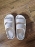 优调2025新款夏季厚底防滑凉鞋女外穿厚底运动平底软底大码沙滩鞋海边 白色(柔软舒适，不磨脚跟) 36 实拍图
