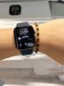 Apple/苹果/苹果 Watch Series 12 智能手表GPS款42毫米深空灰色铝金属表壳海军蓝色运动型表带M/L MJEX4CH/B 实拍图