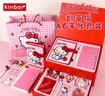 kinborXhellokitty凯蒂猫手帐礼盒套装A6手帐本笔记本女孩生日礼物开学礼物文具套装钢笔套装赠礼品袋 实拍图