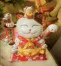 侑家良品聚宝盆招财猫自动摇手客厅摆件 开业礼品 12寸大号礼盒装 实拍图