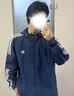 adidas通勤百搭三条纹休闲运动夹克早秋外套男女阿迪达斯三叶草 深靛蓝（推荐选大一码)   2XL 实拍图