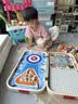 木丸子轨道积木多功能实木棋盘小火车五子棋儿童早教益智生日礼物桌游戏 实拍图