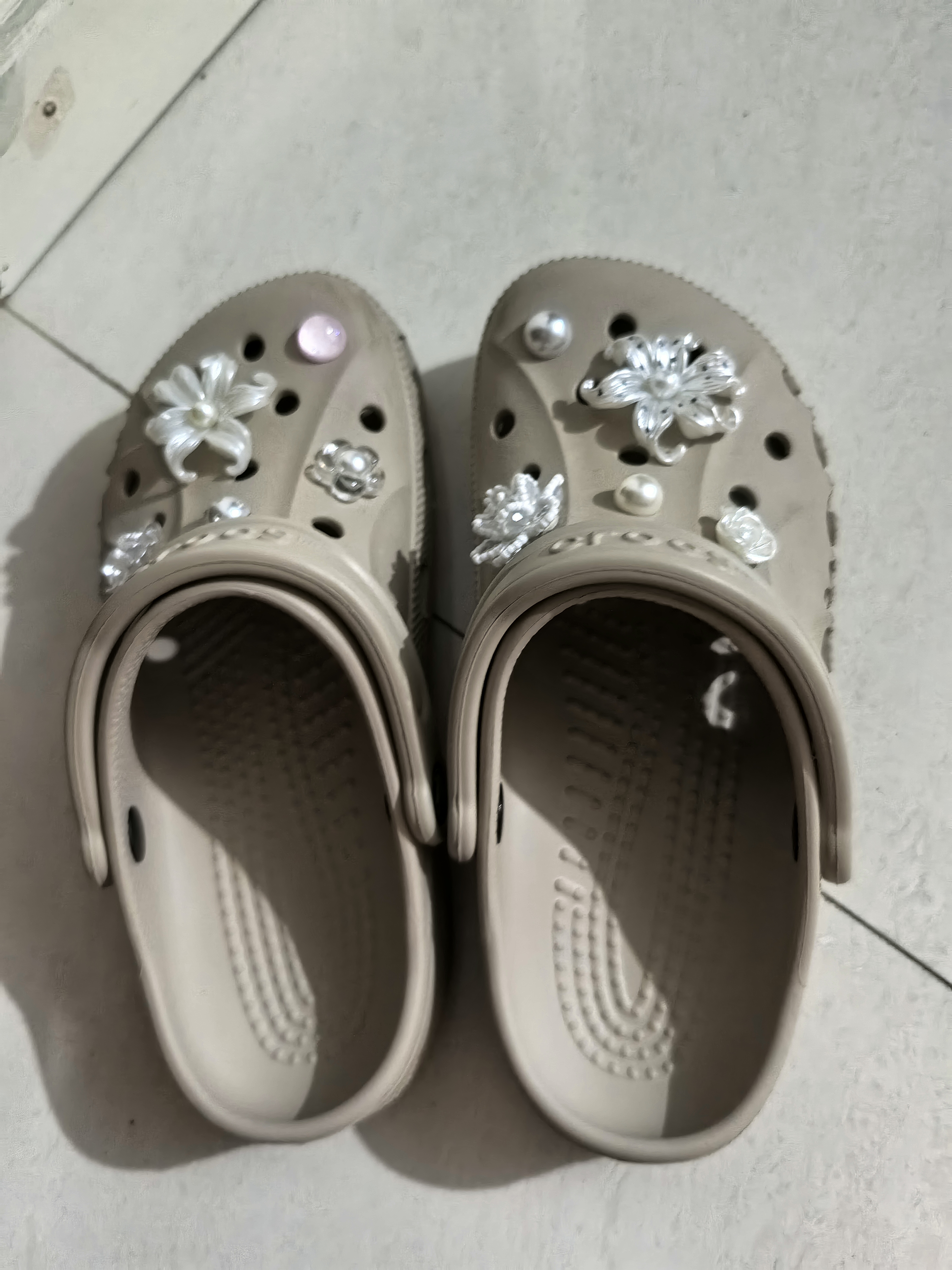 CROCS卡骆驰贝雅洞洞鞋沙滩鞋|10126 卵石色-2V3 37/38(230mm) 实拍图