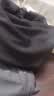 京峋休闲裤子男秋冬季潮流束脚工装裤冬天加绒男生宽松九分运动卫长裤 黑色+深灰（常规款） 3XL 【建议体重155-165斤左右】 实拍图