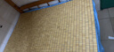 以牧 麻将席折叠麻将凉席单双人床麻将块席子竹席竹块学生宿舍竹凉席 经典本色(大籽) 宽1.5X长1.9米 实拍图