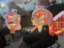 2026中秋节新款瑞宝醒狮灯笼手工diy儿童制作材料包古风狮子花灯 瑞宝醒狮灯笼-粉狮开运【PP材质】 无规格 实拍图