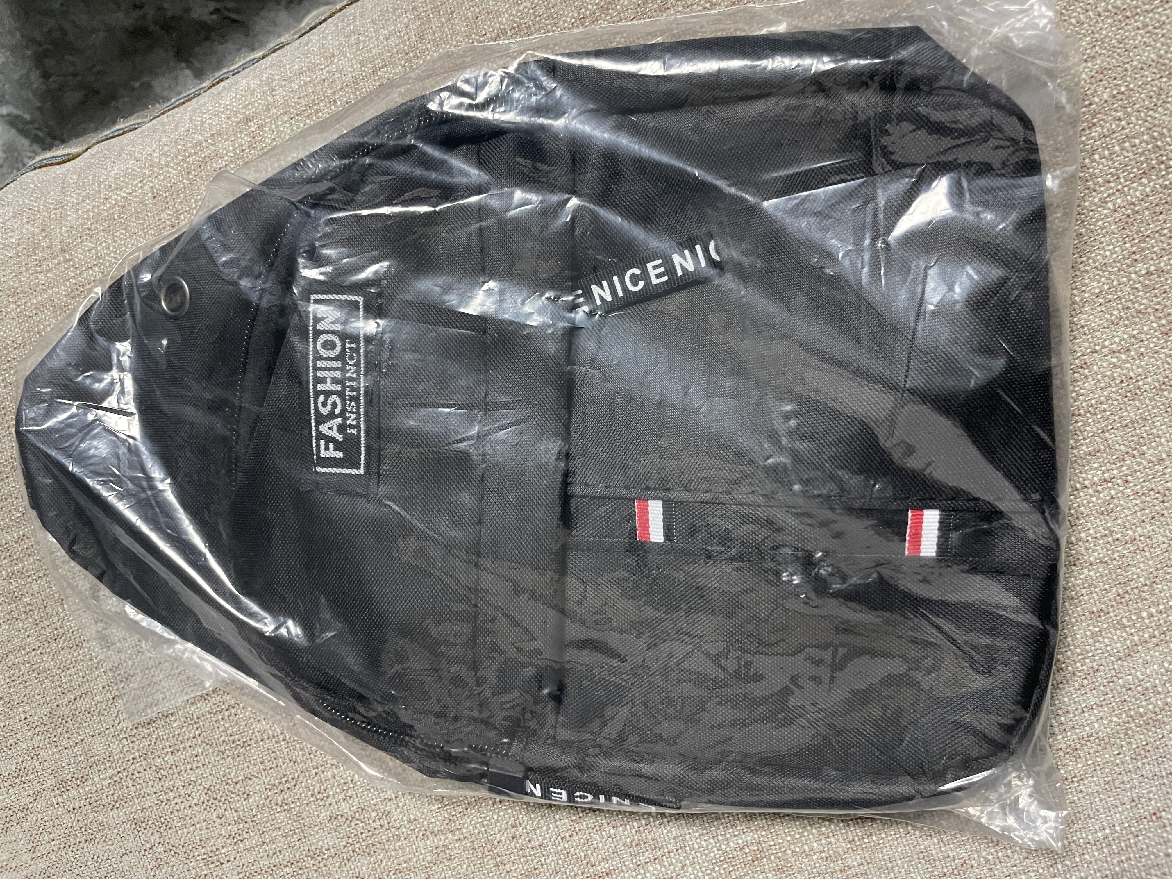 新款牛津布包潮流商务胸包男女单肩包帆布休闲背包防刮耐磨斜挎包 黑色【简约时尚】 实拍图