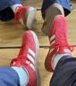adidas「T头鞋」VL COURT CLASSIC板鞋德训鞋男女阿迪达斯轻运动   浅猩红/暖香草色/黄色 (推荐女生买小半码)   37 实拍图