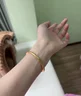 芯奢古法传承卷草纹手镯女士越南仿沙金实心结婚假三金情人节生日礼物 卷草纹传承手镯56 （90-100斤） 实拍图