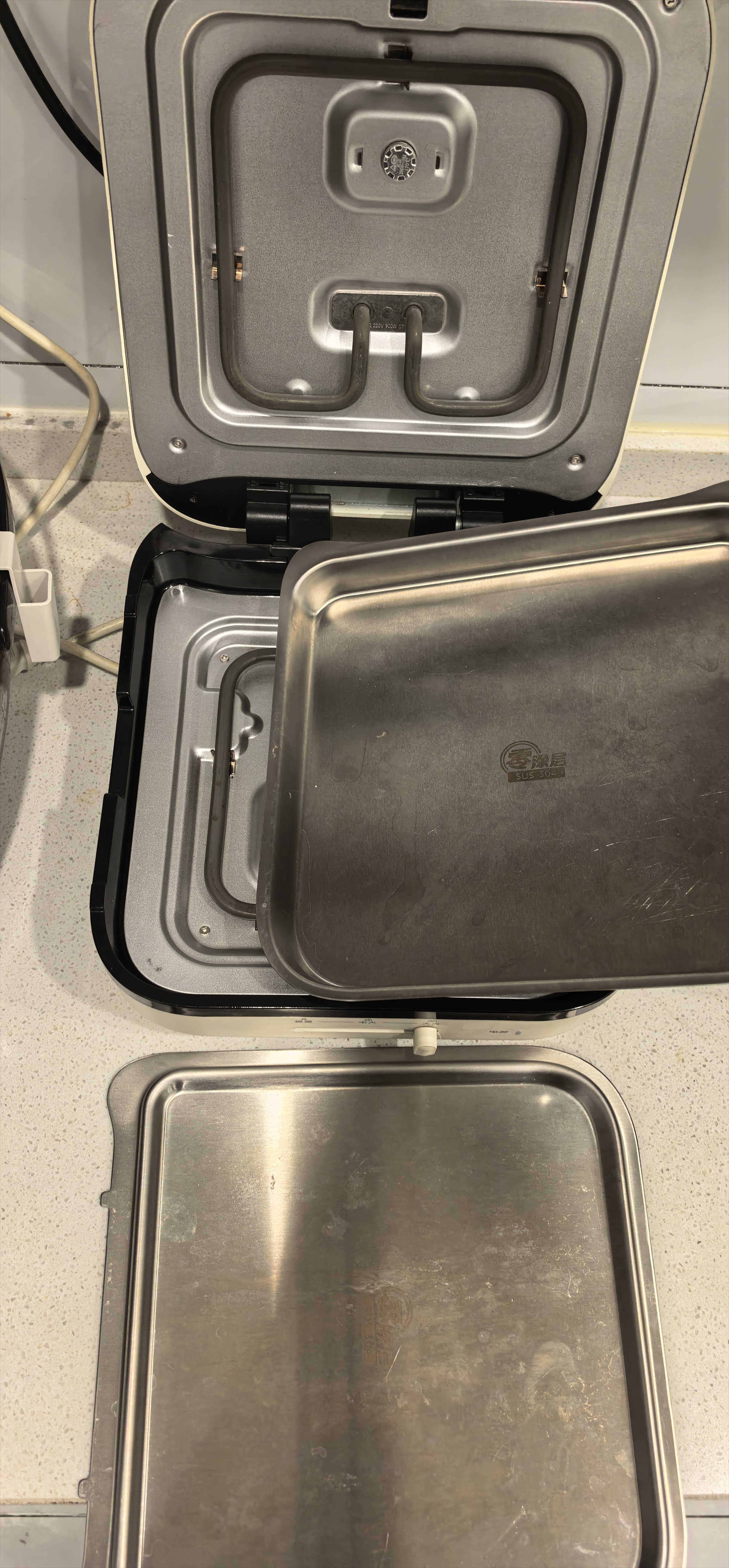 美的（Midea）小方盘电饼铛电饼档双盘可拆洗0涂层不锈钢2026新款家用加大加深双面加热烙饼锅电煎锅京东自营S6 实拍图