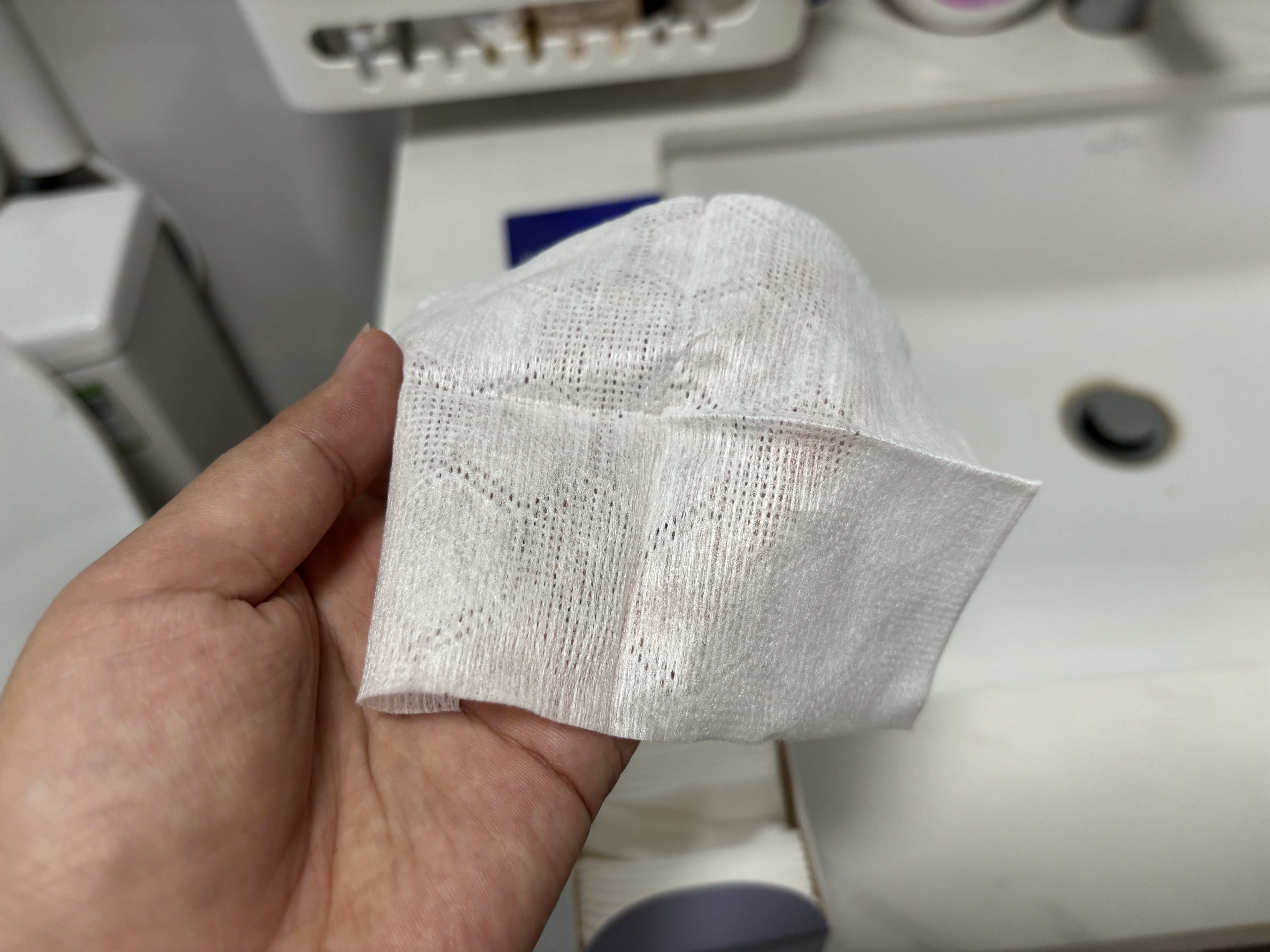 舒蔻尤妮佳1/2省水可拉伸化妆棉湿敷棉敷脸天然优可丝敏感肌绵柔80片 实拍图