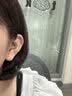 QMXDS999纯银耳钉女2026年新款养耳洞耳环睡觉免摘耳骨钉耳棒防堵针 s999足银耳钉 一对 实拍图