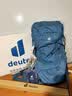 DEUTER登山包 蓝精灵男款3-5日轻量重装户外包 徒步轻便旅行双肩背包 大西洋蓝-50+10L 多日出行 实拍图
