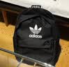 adidas休闲日常通勤运动双肩背包学生书包开学男女阿迪达斯三叶草   黑色/白   NS(均码) 实拍图
