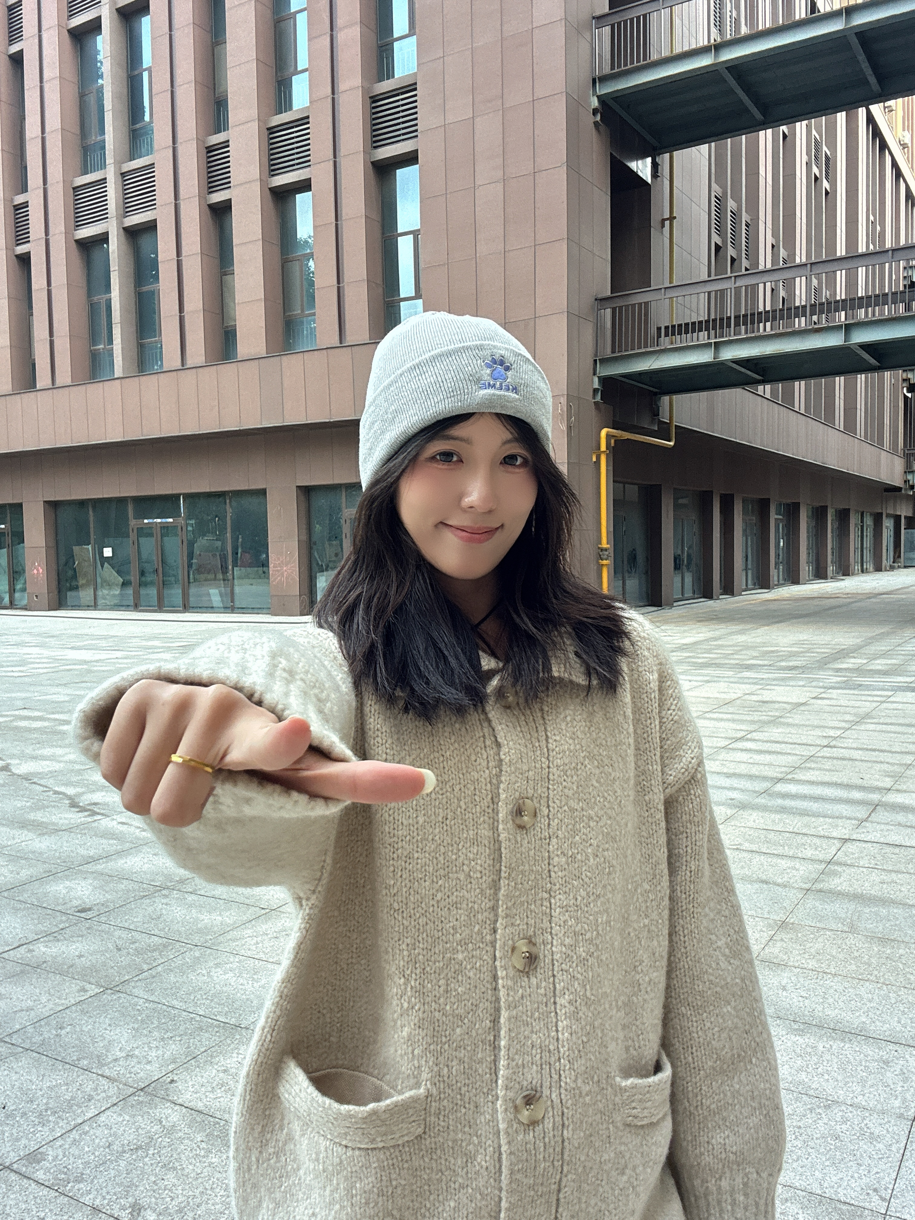 卡尔美（KELME）帽子男女秋冬季保暖户外滑雪毛线帽冷帽针织帽骑行防寒运动护耳帽 实拍图