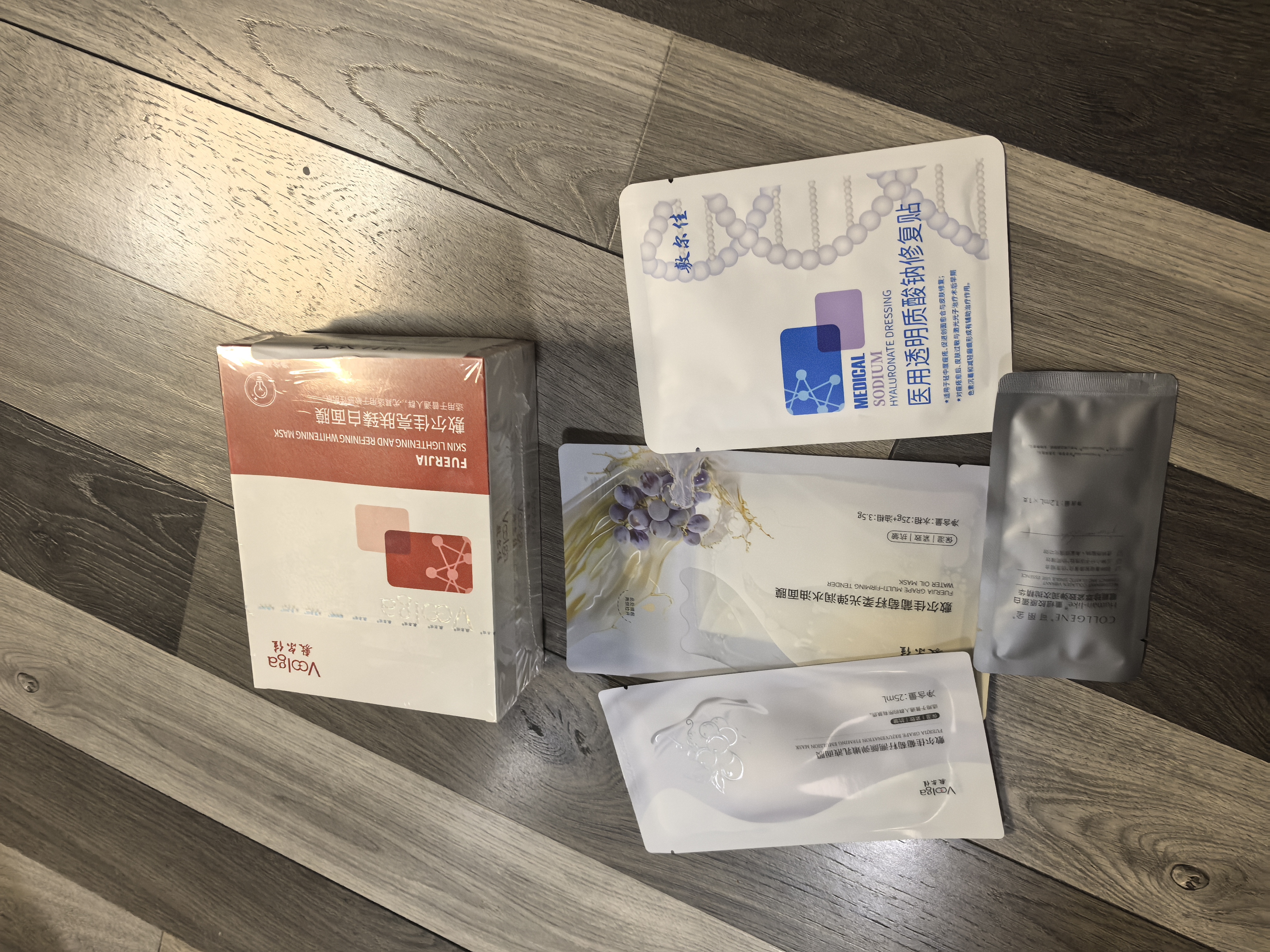 敷尔佳 葡萄籽柔光弹润水油面膜 1片【试用装】 保湿抗皱紧致淡纹 实拍图