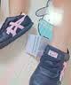 Onitsuka Tiger鬼塚虎【新品】SERRANO KIDS 男女儿童休闲舒适鞋 黑色/粉色 22.5 135mm 晒单实拍图