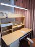 龙承匠人儿童学习桌椅套装J120实木可升降写字书桌中小学生6-18岁课桌椅子 【升级稀土抑轴灯】1.2米实木桌+吊柜+追背椅咖 赠学习大礼包 实拍图