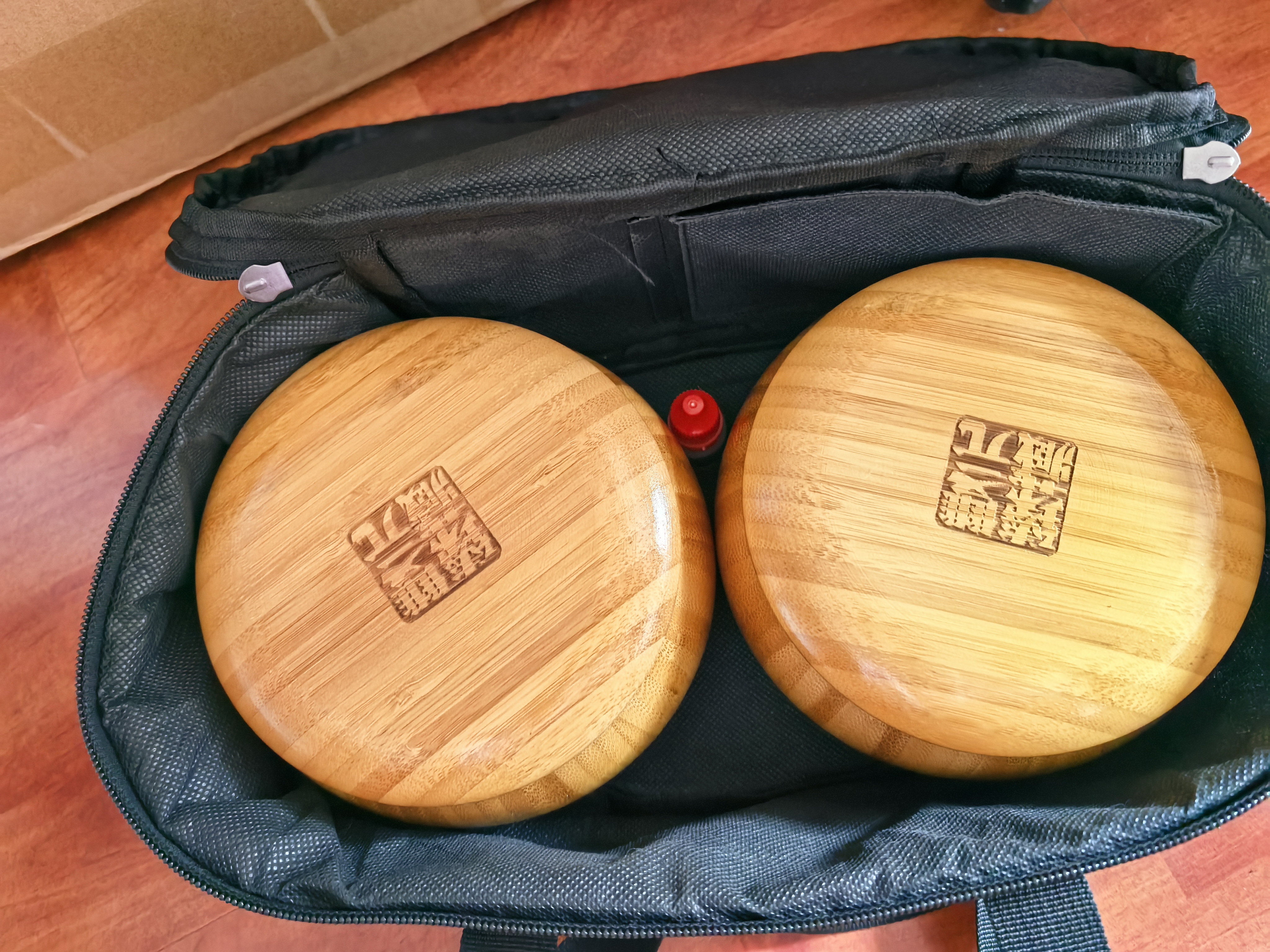 双元 围棋五子棋套装361颗棋子精瓷箕子实木楠竹围象俩用棋盘带围棋书 楠竹罐精瓷楠竹盘50象棋+收纳包 实拍图
