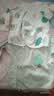 贝瑞加（Babyprints）婴儿半背衣2件装新生儿衣服纯棉长袖上衣初生宝宝四季内衣 绿66 实拍图