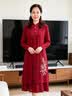 俞兆林（YUZHAOLIN）婚礼妈妈装2026新款喜婆婆婚宴礼服春秋装阔太太旗袍连衣裙两件套 RL-9239 红色【两件套】 2XL 【建议105-120斤】 实拍图
