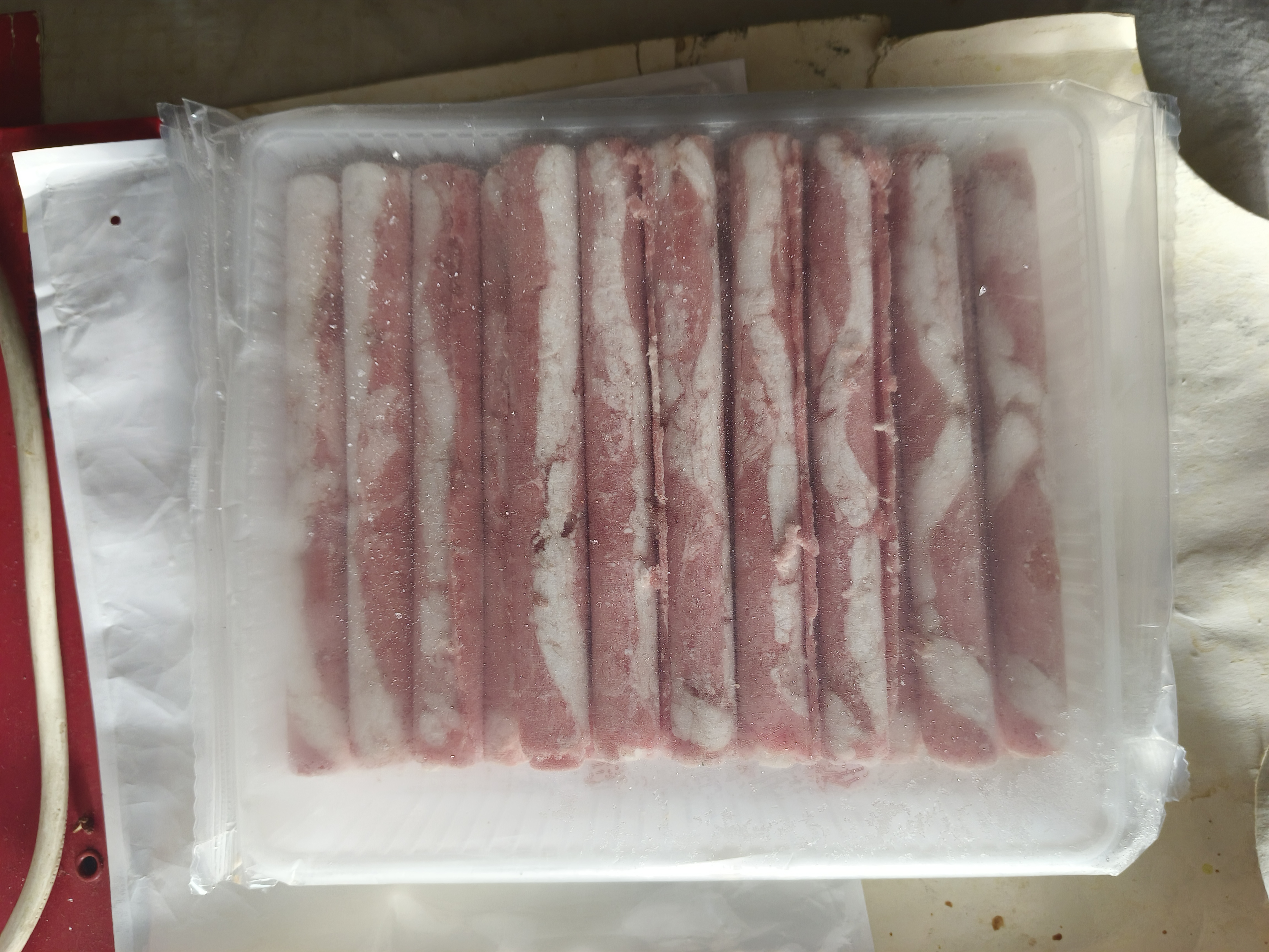 东来顺 内蒙古羔羊原切羊肉片1斤装 火锅食材羊肉卷 清真中华老字号 实拍图