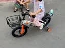 永久（FOREVER）儿童自行车男女款小孩单车可折叠脚踏车4-6-8-10岁辅助轮14寸白色 实拍图