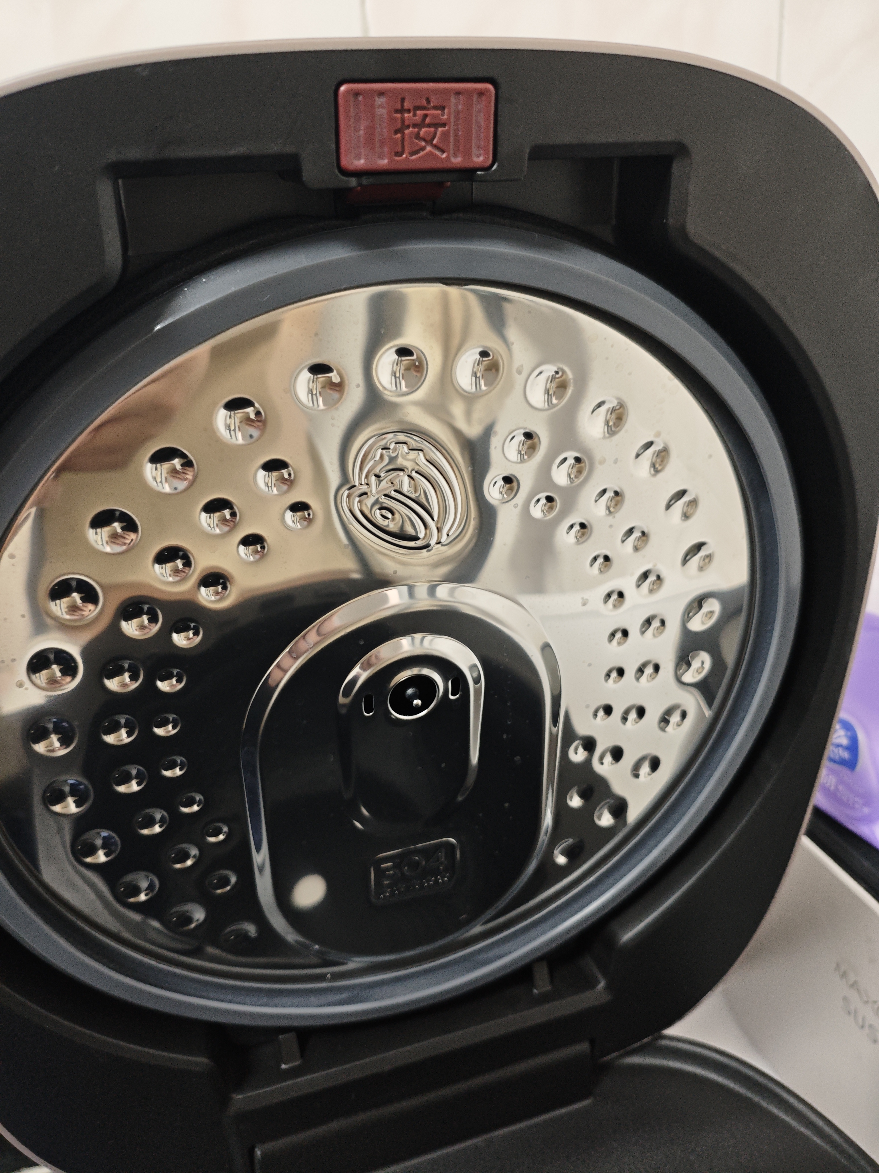 美的（Midea）【政府补贴】电饭煲4L家用容量晶钛0涂层3-4人电饭锅花瓣IH加热316L无涂层内胆4-5人MB-40HB93 实拍图