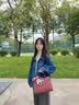 CHARFMX&KIEZH轻奢CK包包女款手提铂金包女士婚包新娘妈妈包单肩情人节生日礼物 黑色【礼盒包装送女友老婆】 实拍图