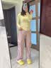 朴西冬季防水西高地小狗可爱卡通棉拖鞋女 黄色40-41 实拍图