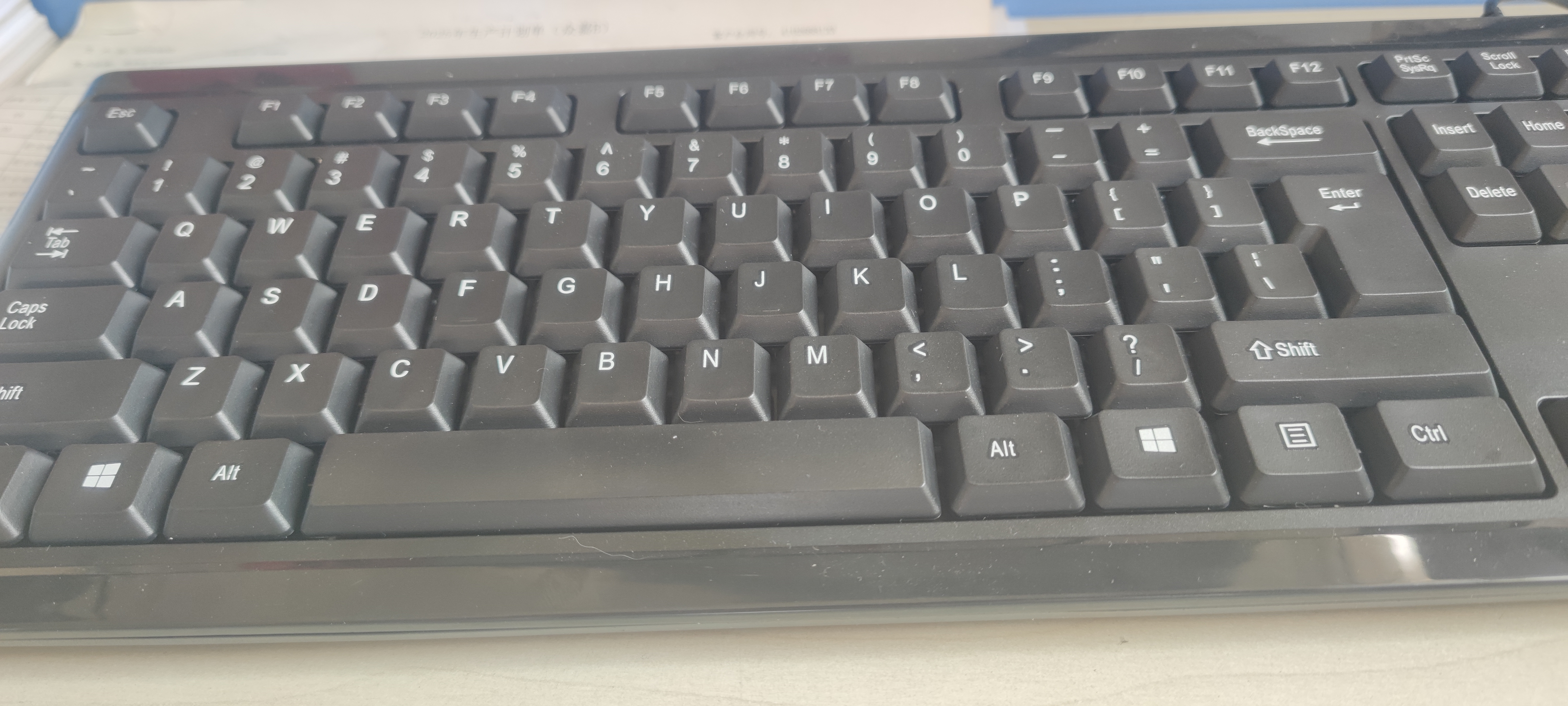 惠普（HP）键盘 有线办公键盘104键耐磨防泼溅水 人体工学手感舒适高效办公游戏键盘K10 实拍图