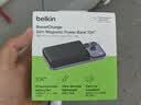 贝尔金（BELKIN）充电宝3C认证可上飞机 磁吸移动电源无线充 iPhone手机1万毫安快充 小巧轻薄三台设备同时充 黑色 实拍图