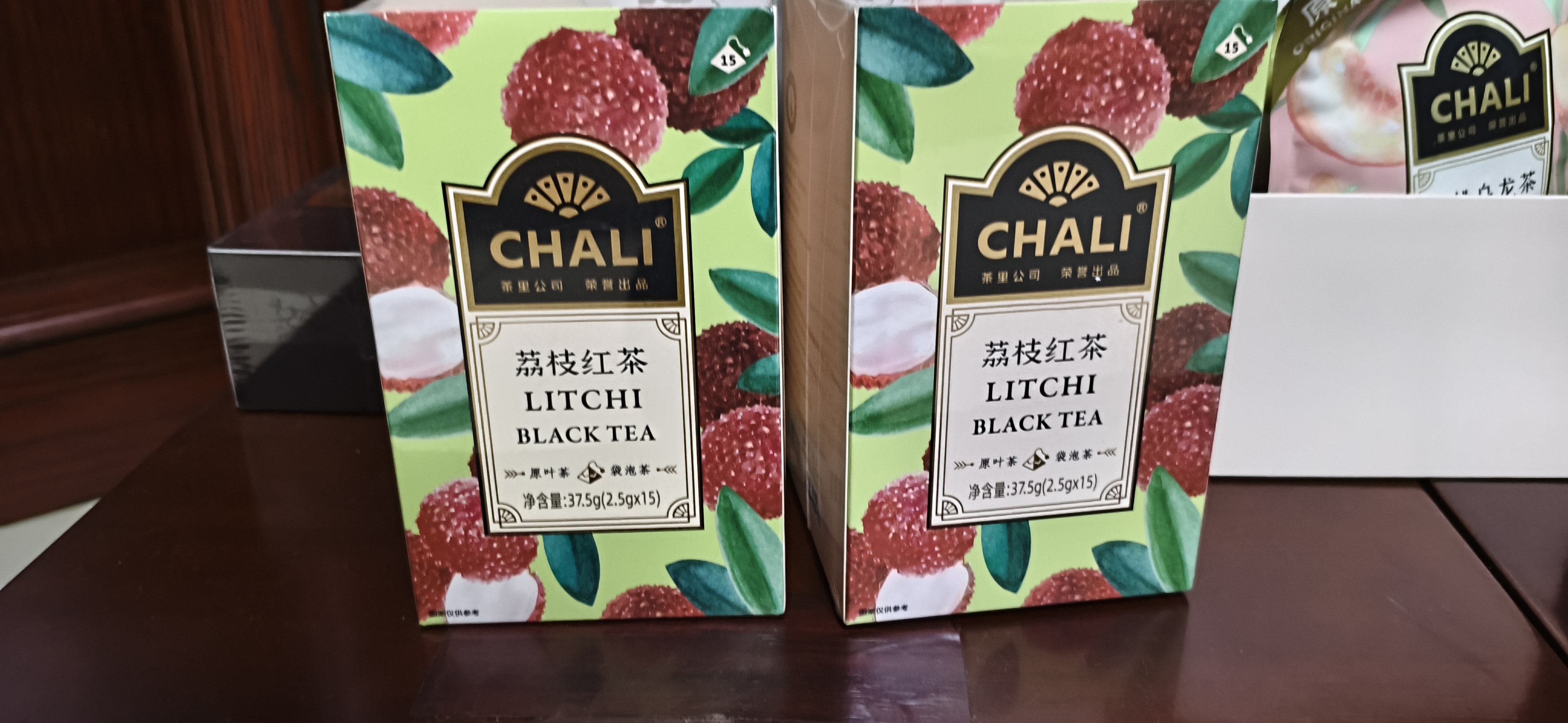 CHALI 果茶茶包 荔枝红茶37.5g 荔枝干红茶 冷泡茶 茶包15包/盒 实拍图