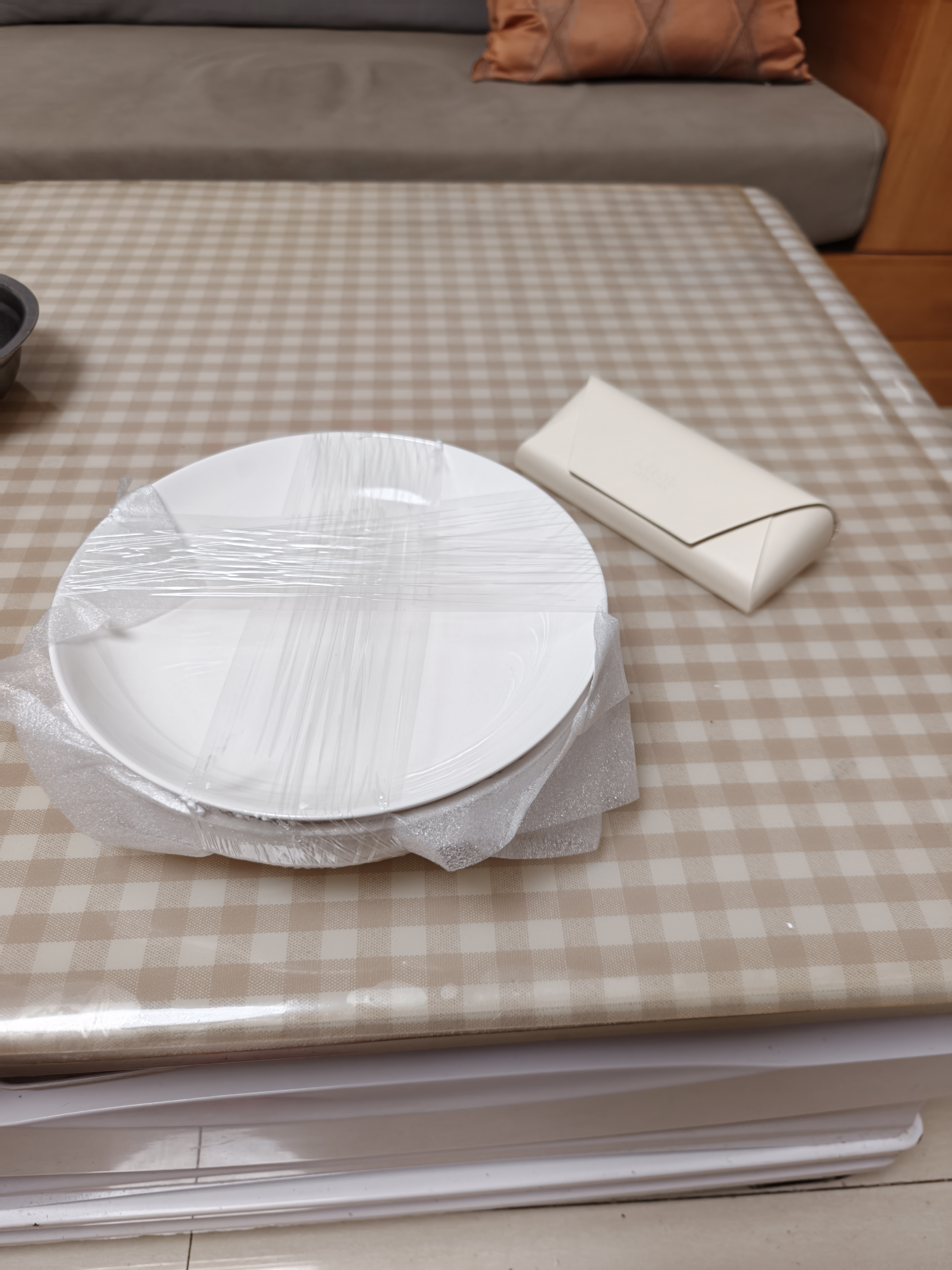 友来福陶瓷盘子菜盘家用简约白色釉下彩餐具餐盘碟子深盘套装8英寸4只 实拍图
