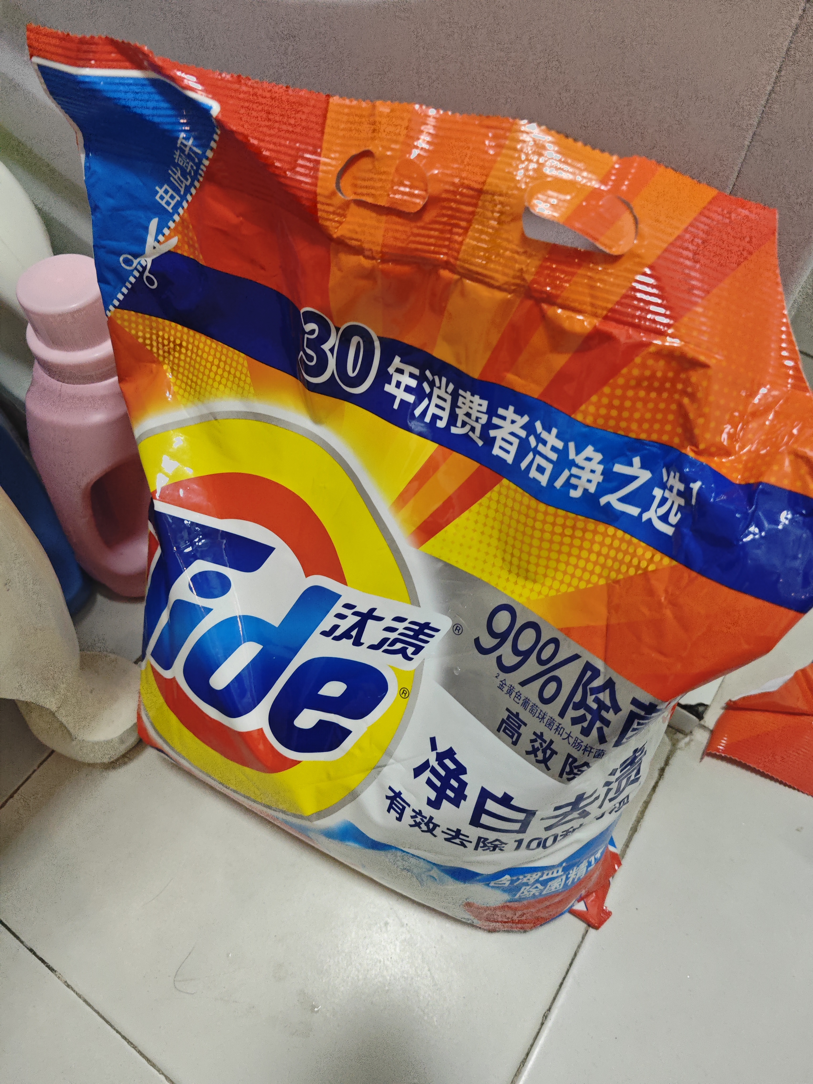汰渍净白去渍洗衣粉柠檬清新10斤装 强效去渍 大袋批发非皂粉家庭装 实拍图