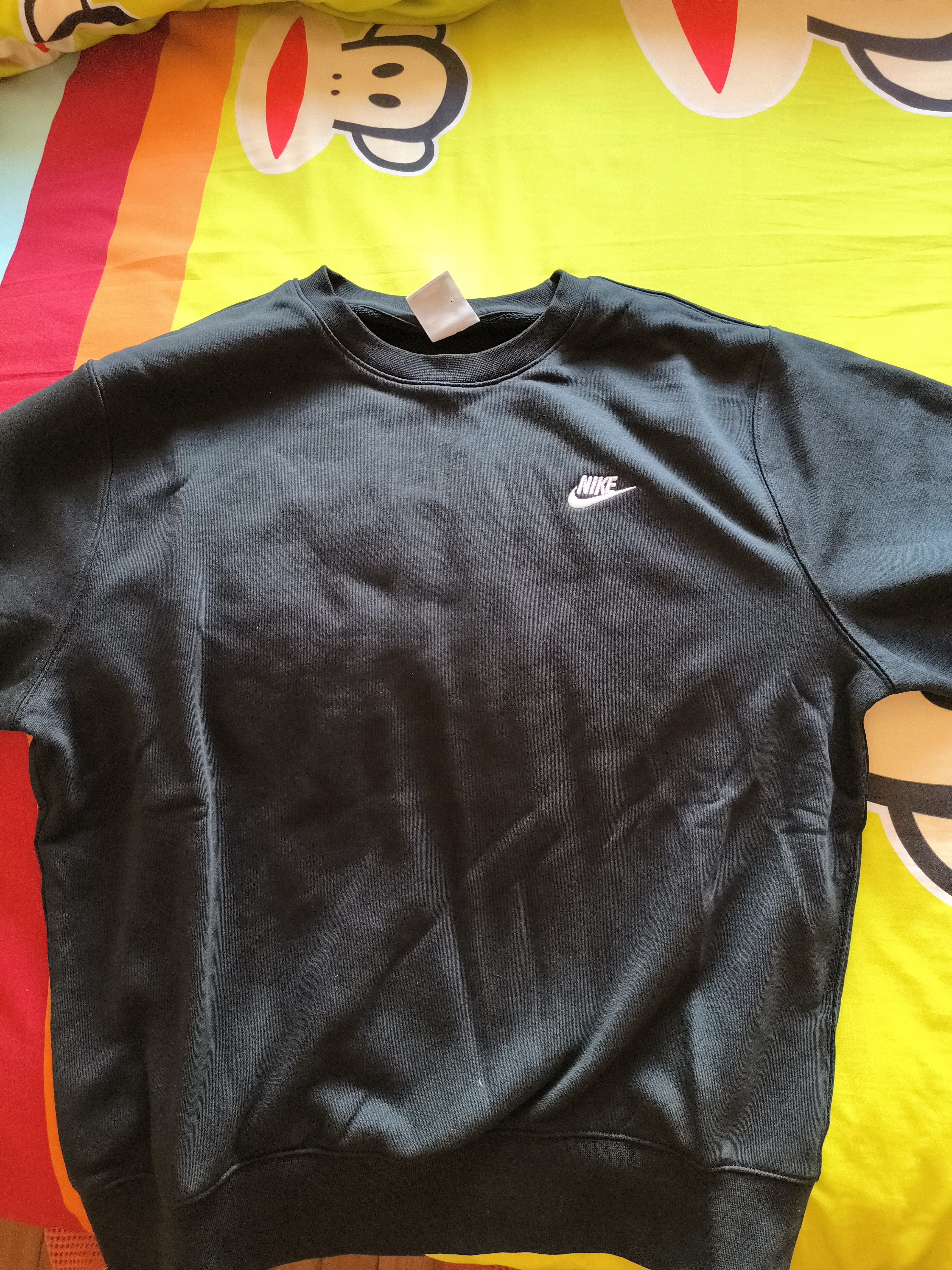 耐克(NIKE)男春秋圆领卫衣 休闲运动 时尚简约FN3889-010黑 L 实拍图