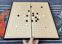 磁性五子棋围棋初学棋盘套装带磁性标准小学生便携成人版大号六一 磁吸款【中号】19路-305颗子（入门书+收纳盒） 实拍图