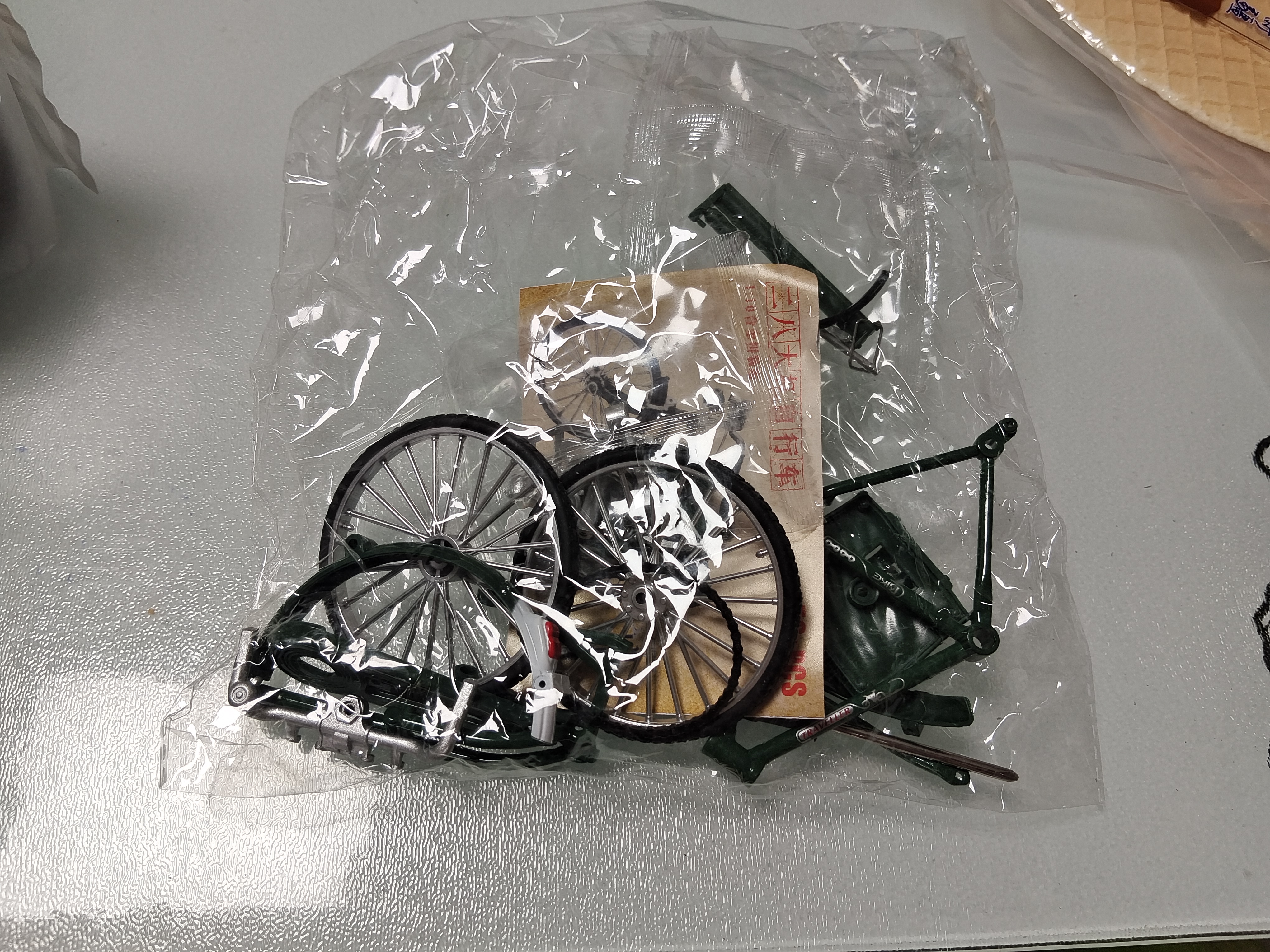Murcia合金自行车模型手动diy创意小摆件怀旧二八大杠车模拼装儿童玩具 实拍图