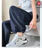 拉夏贝尔冰丝速干运动裤女2026夏季薄款防晒工装阔腿裤 藏青色-常规款 L 实拍图