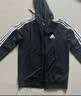adidas休闲舒适三条纹立领夹克外套卫衣男装秋季阿迪达斯轻运动 黑色/白（推荐选大一码）   2XL 实拍图