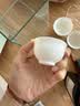 苏氏陶瓷羊脂玉白瓷功夫茶杯小碗杯陶瓷品茗杯6个装（简装）J0929 实拍图