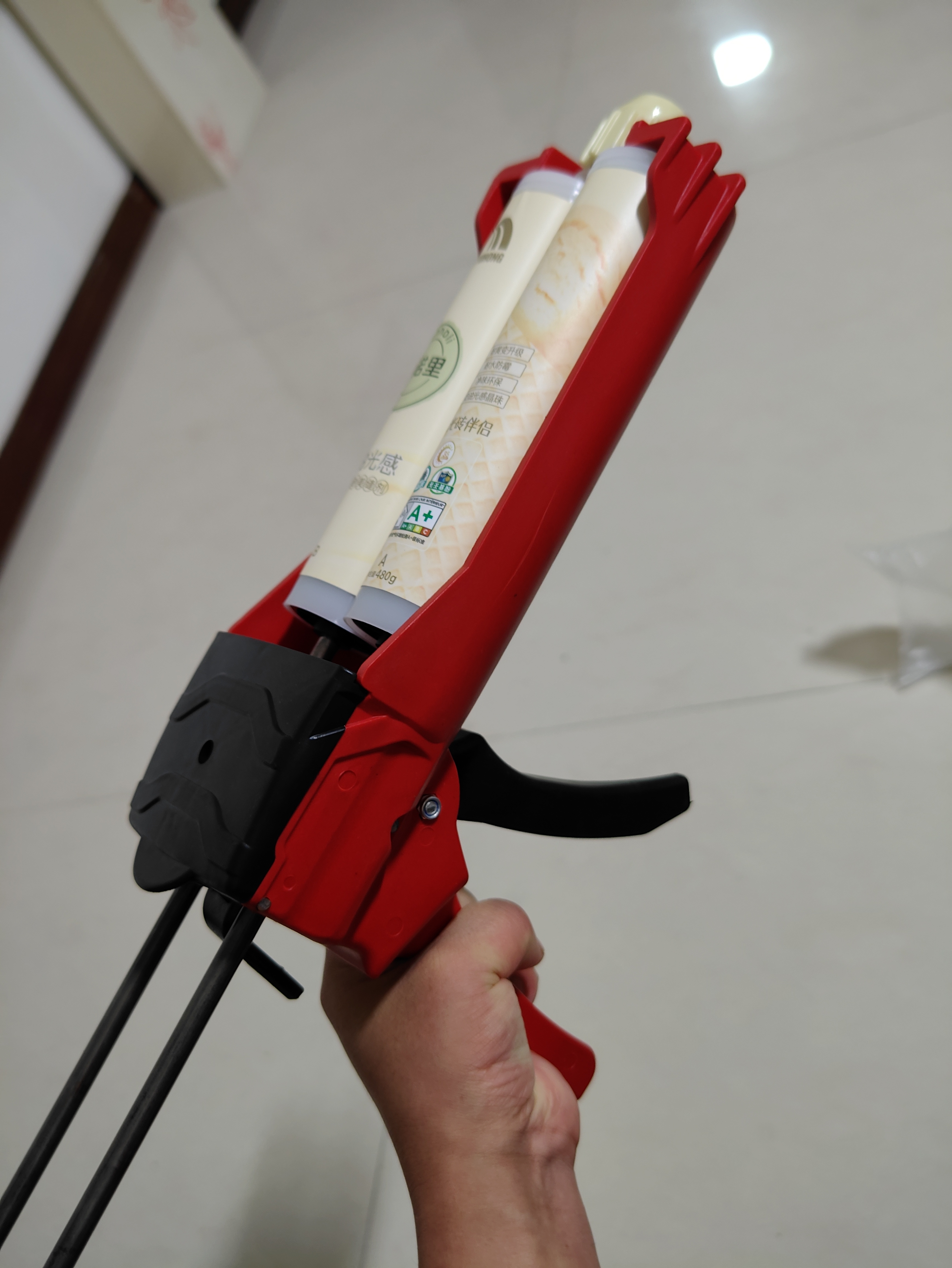 雨虹防水 环氧彩砂美缝剂 美缝剂十大品牌 瓷砖地砖专用美缝胶 卡诺樱白 实拍图