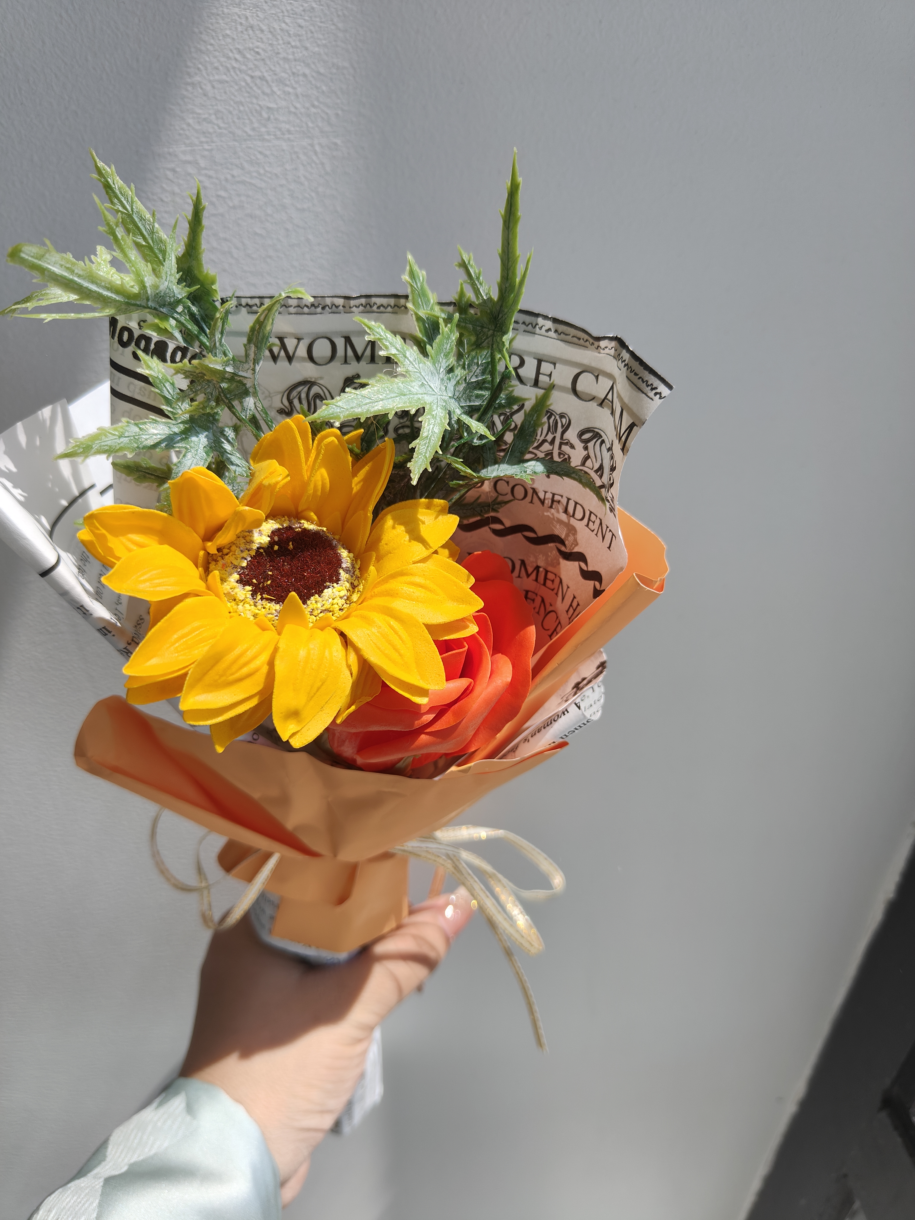 巧心师向日葵花束重阳节圣诞礼物女老师实用永生香皂花幼儿园礼品伴手礼 实拍图