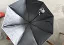 天堂伞 防晒晴雨伞三折 晴雨伞加大加固防晒晴雨两用经典商务 藏青 实拍图