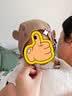 童泰（TONGTAI）宝宝帽子纯棉婴儿包头帽胎帽儿童网眼护耳帽男女童防风帽棕色48cm 实拍图