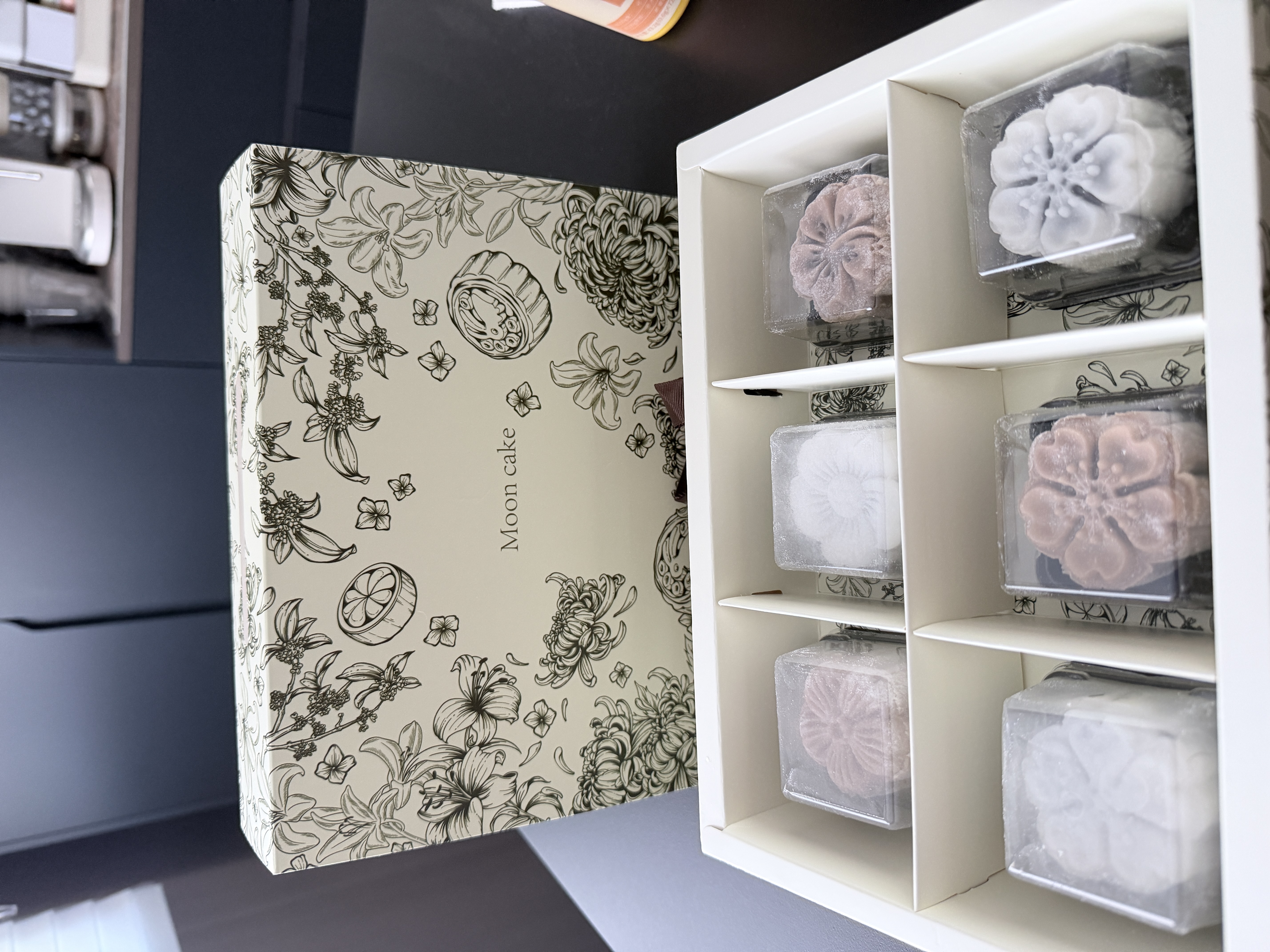 魔幻厨房中秋月饼高档礼盒4个包装盒空盒礼盒装长方形月饼包装袋月饼模具 实拍图