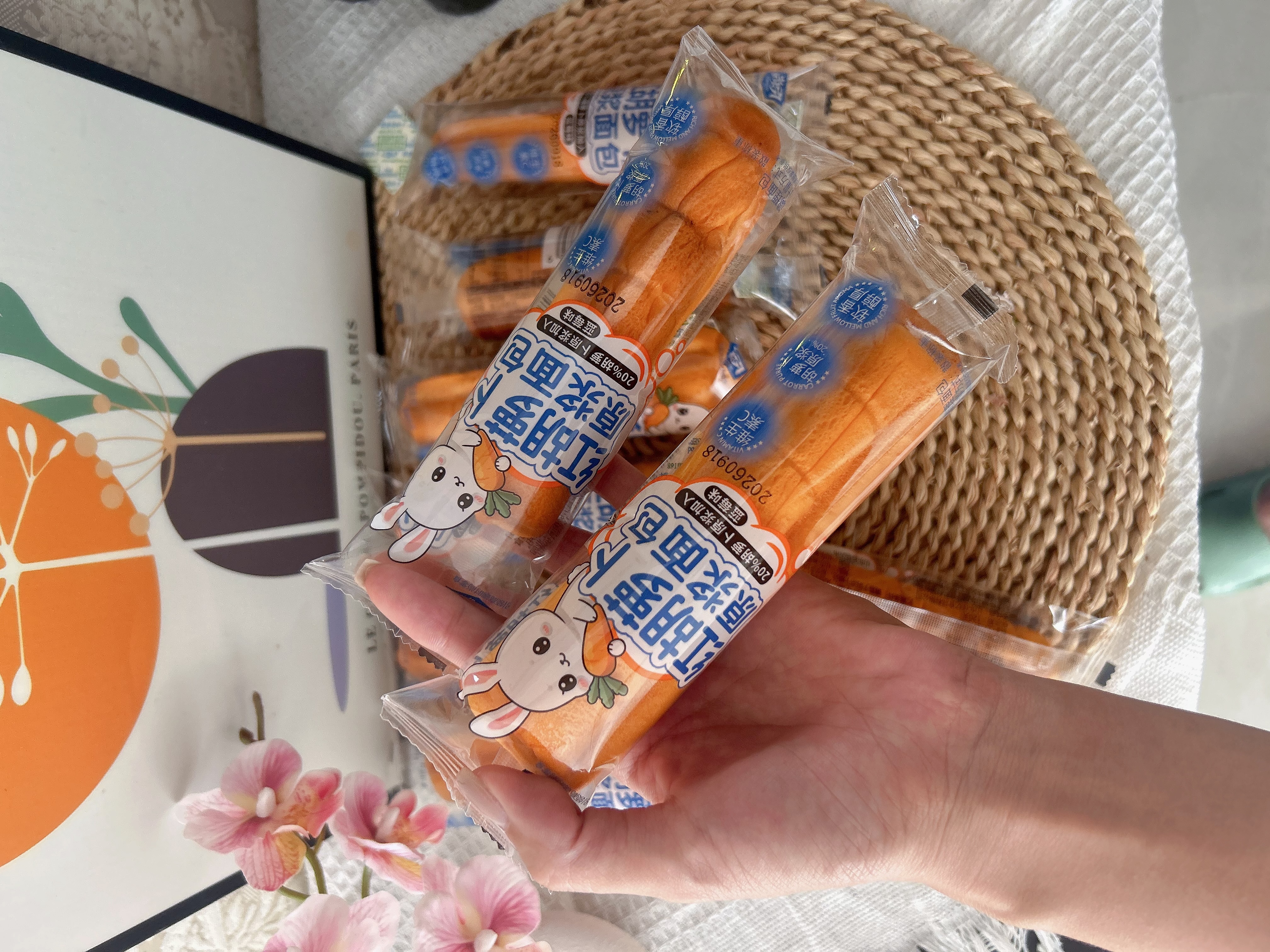 享食兔胡萝卜面包蓝莓酸奶夹心口味独立小包装儿童学生营养早餐糕点400g 实拍图