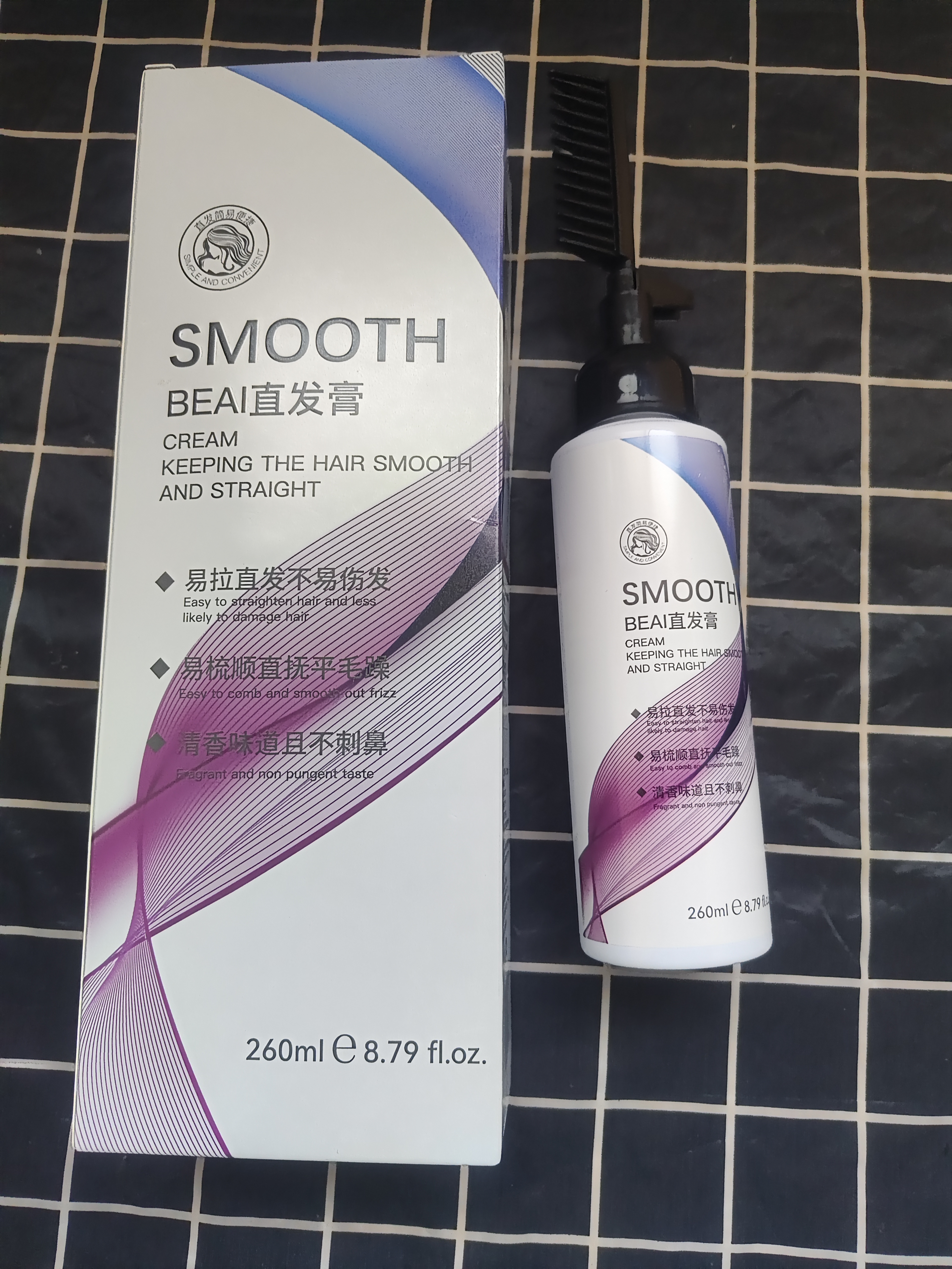 BEAI直发膏蛋白矫正免拉家用头发软化剂柔顺剂一梳直懒人260ml 实拍图